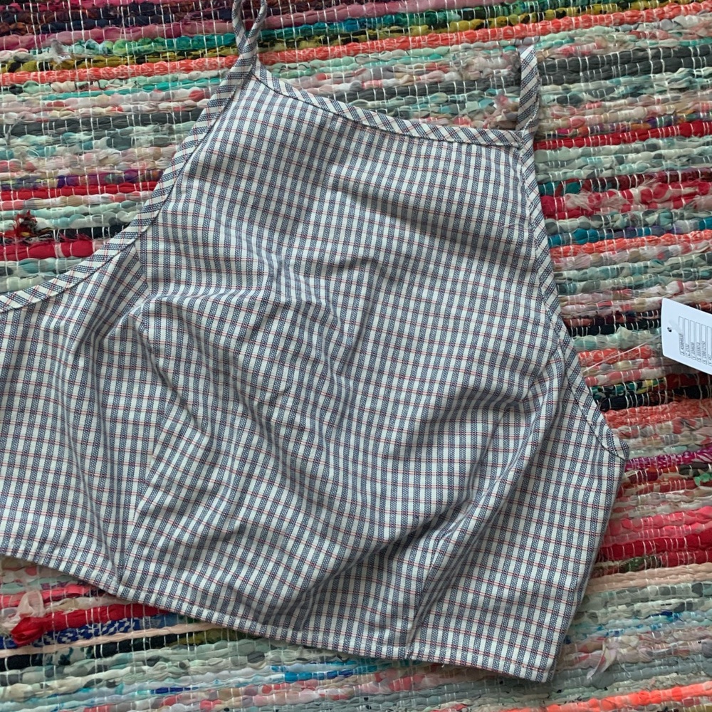 urban outfitters gingham crop top